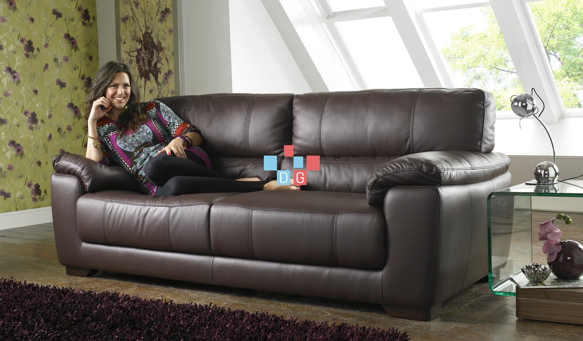 Кожаный диван «Глория»
